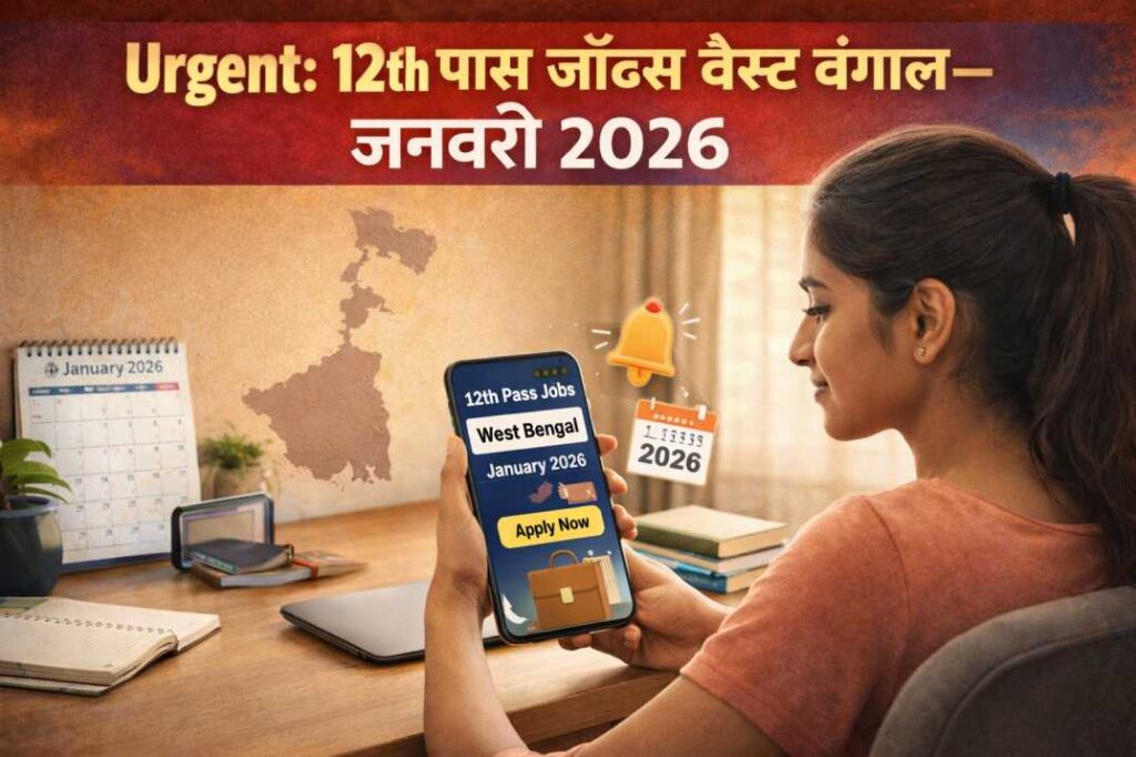 Urgent: 12th पास जॉब्स वेस्ट बंगाल – जनवरी 2026