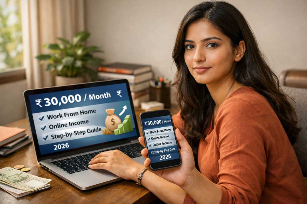घर बैठे ₹30,000 प्रति माह कैसे कमाएं? भारतीयों के लिए यथार्थवादी, चरण-दर-चरण मार्गदर्शिका