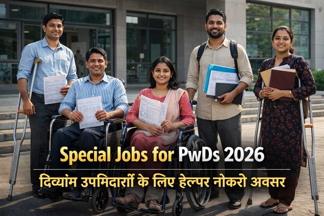 Special Jobs to PwDs – Helper Recruitment 2026: दिव्यांग उम्मीदवारों के लिए विशेष नौकरी अवसर, जानें पात्रता, सैलरी और आवेदन प्रक्रिया