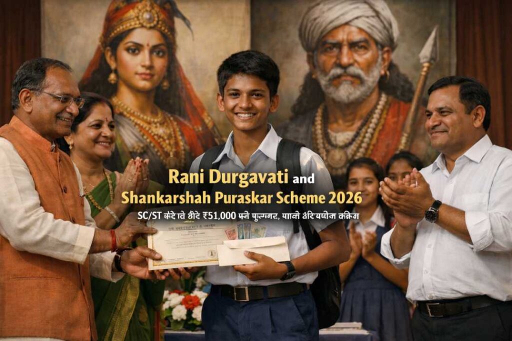 Rani Durgavati and Shankarshah Puraskar Scheme 2026: SC/ST छात्रों के लिए ₹51,000 तक पुरस्कार, पात्रता और आवेदन प्रक्रिया