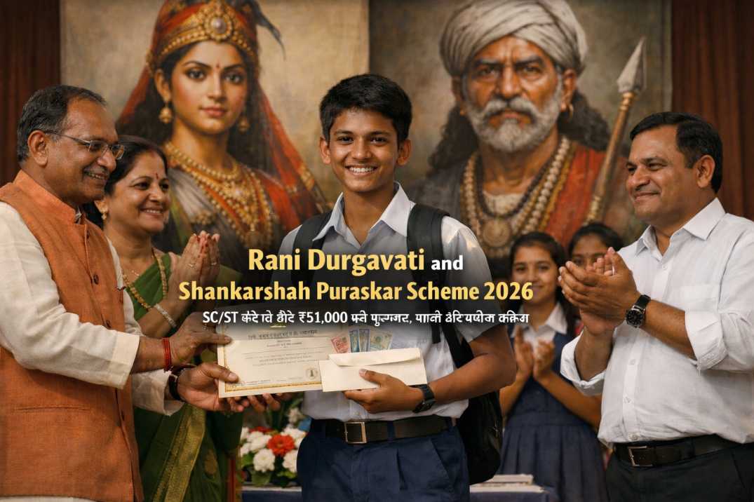Rani Durgavati and Shankarshah Puraskar Scheme 2026: SC/ST छात्रों के लिए ₹51,000 तक पुरस्कार, पात्रता और आवेदन प्रक्रिया